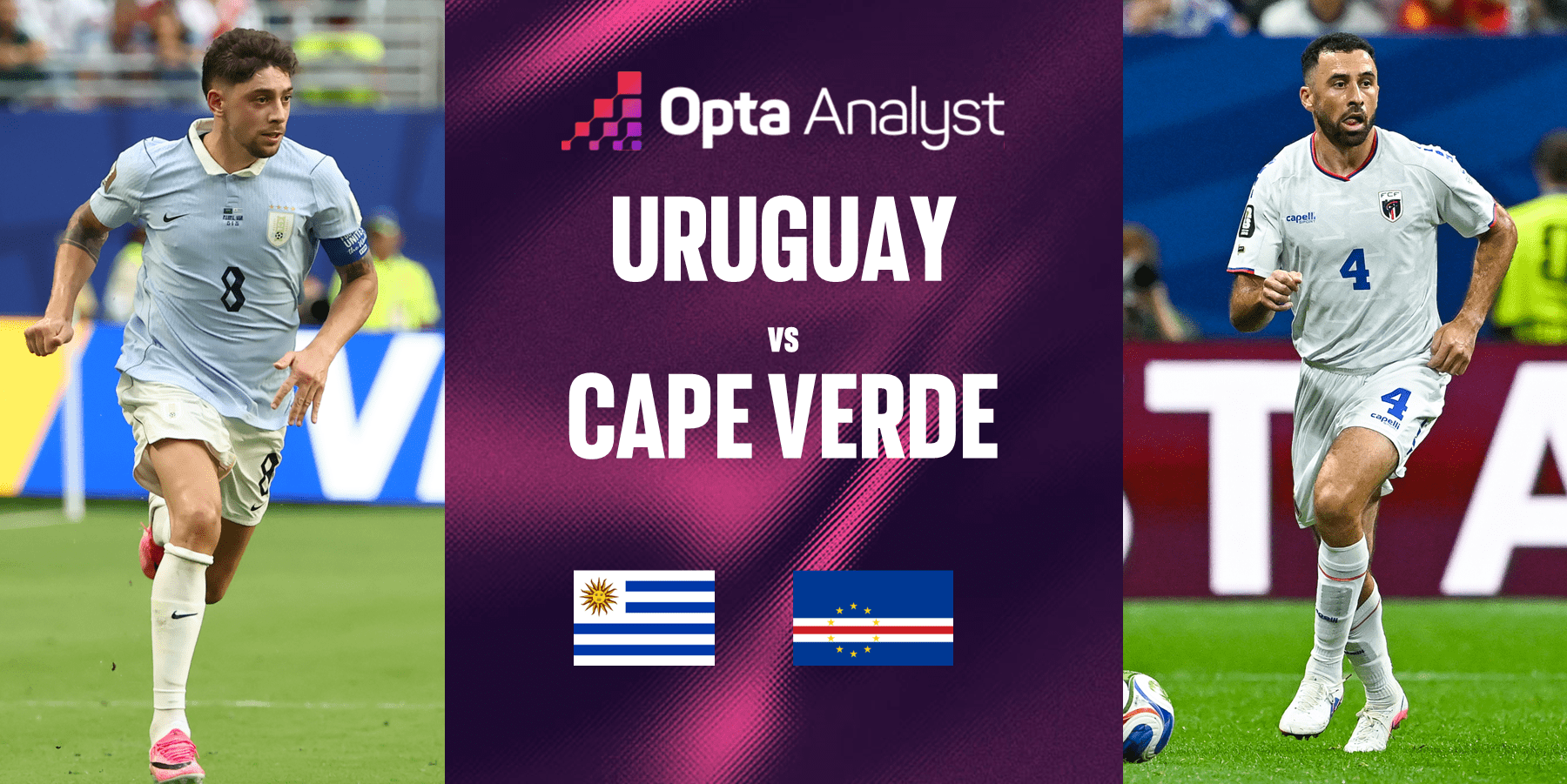 Link xem trực tiếp Uruguay và Cape Verde (bảng H World Cup 2026)
